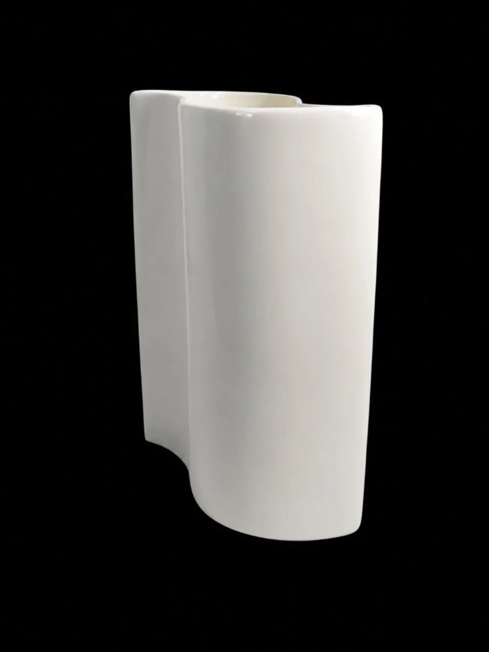Vintage Shafford Original Japan Fine Porcelain Lily Relief Vase 1982 White